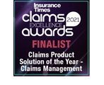 Claims Product Solution of the Year Finalist Badge
